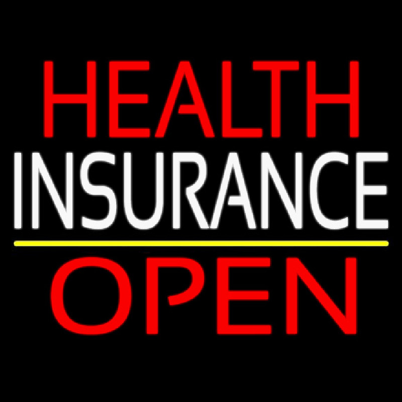 Health Insurance Open Enseigne Néon