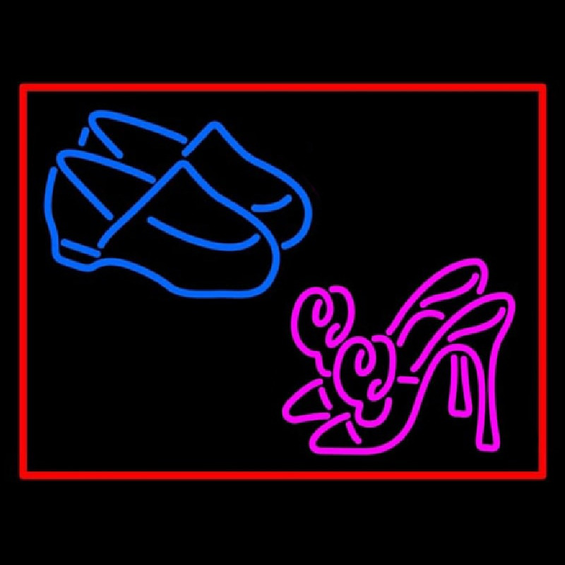 Heels Shoes With Border Enseigne Néon
