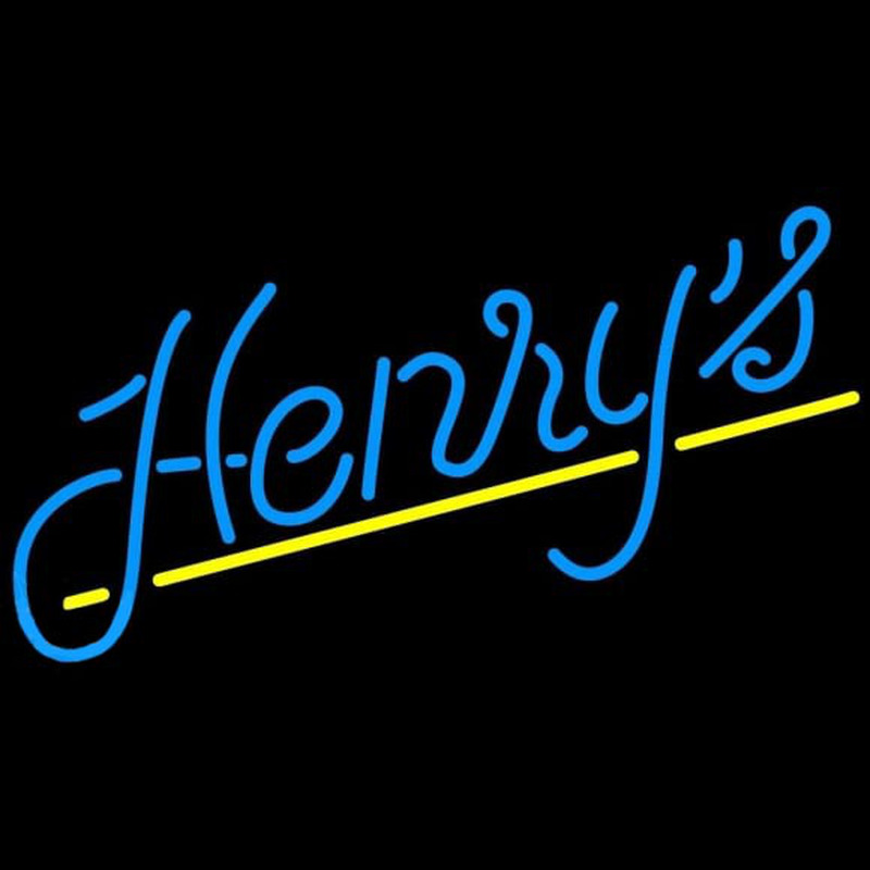 Henrys Dark Beer Sign Enseigne Néon