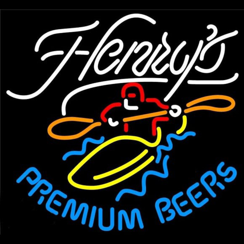 Henrys Premium Beers Beer Sign Enseigne Néon