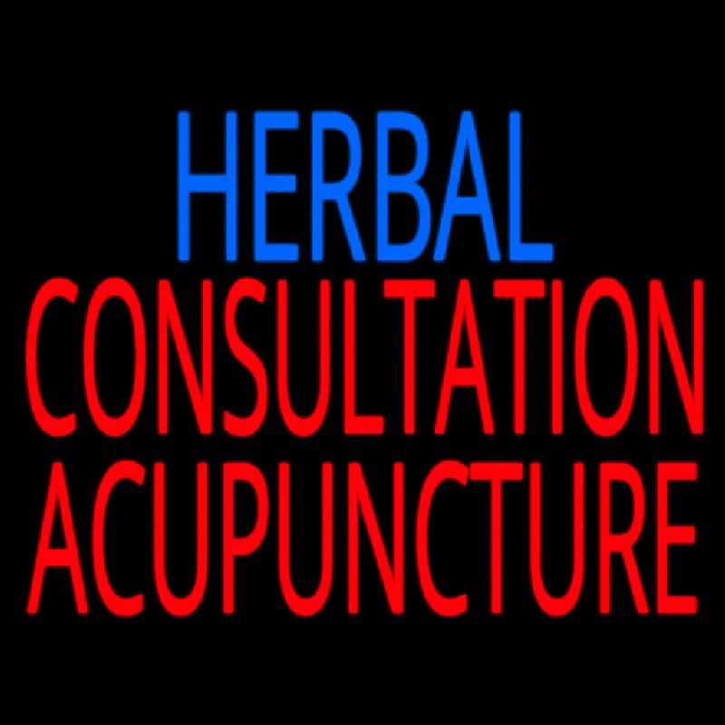 Herbal Consultation Acupuncture Enseigne Néon