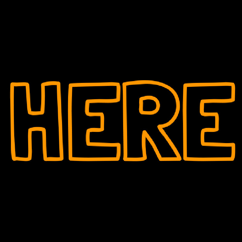 Here Enseigne Néon