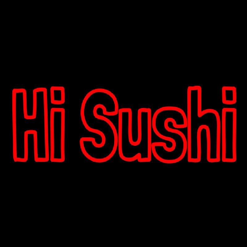 Hi Sushi Enseigne Néon