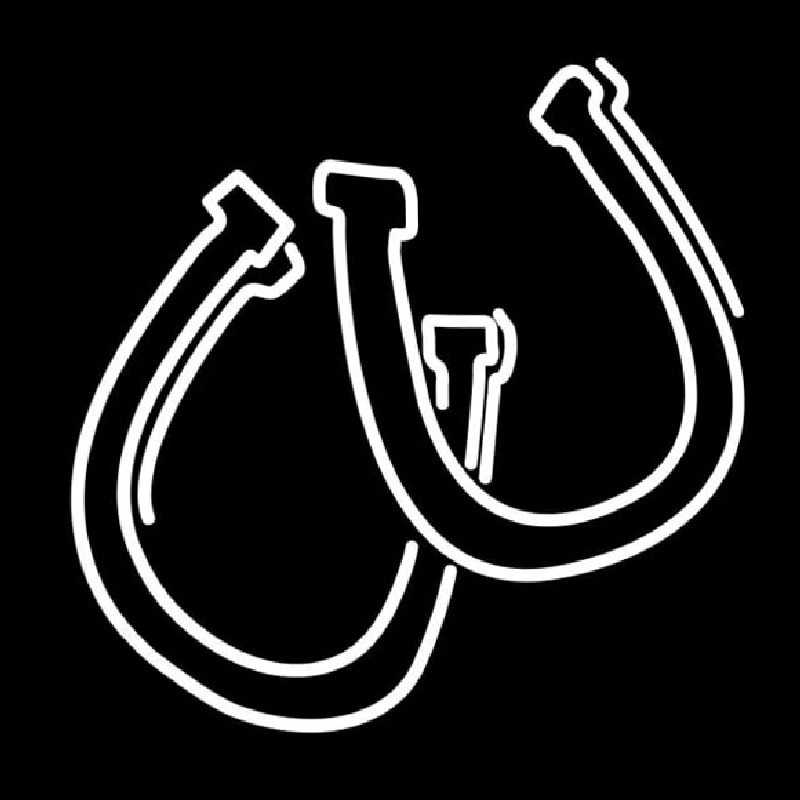 Horse Shoe Pair Enseigne Néon