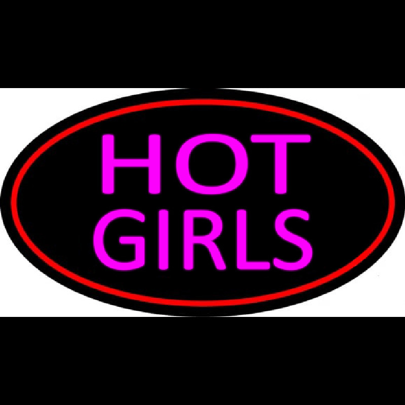 Hot Girls With Red Border Enseigne Néon