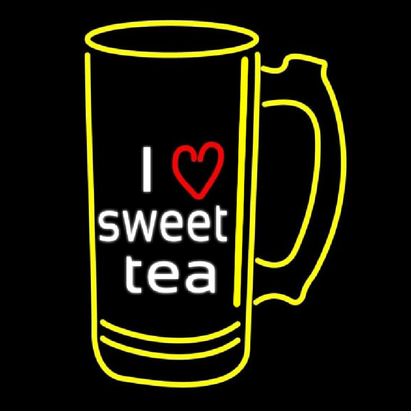 I Love Sweet Tea Enseigne Néon