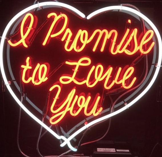 I Promise To Love You Enseigne Néon