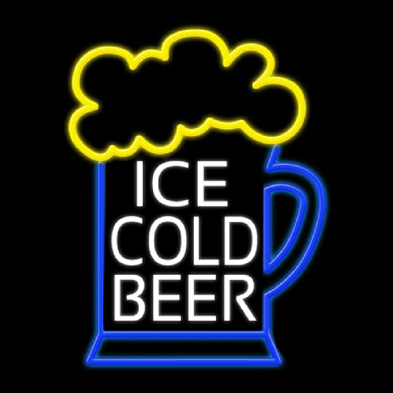 Ice Cold Beer Enseigne Néon