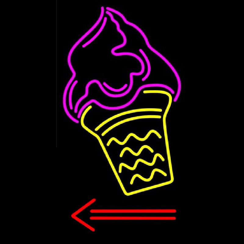 Ice Cream Cone Enseigne Néon