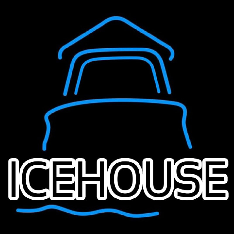 Ice House Day Light House Beer Sign Enseigne Néon