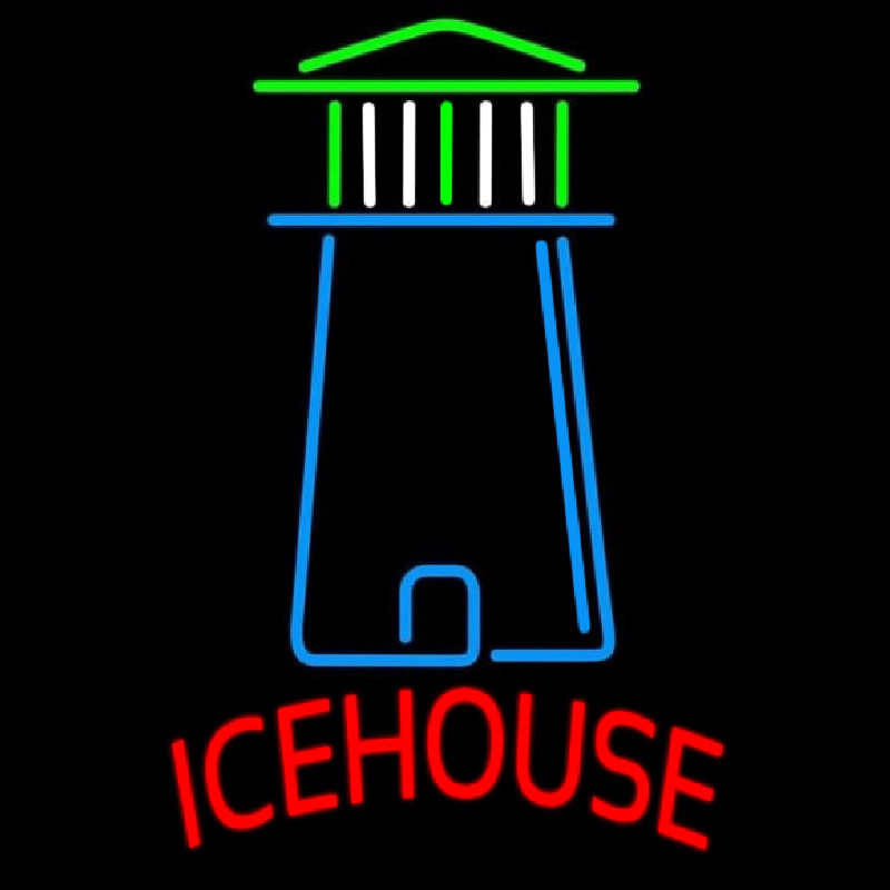 Ice House Light House Art Beer Sign Enseigne Néon