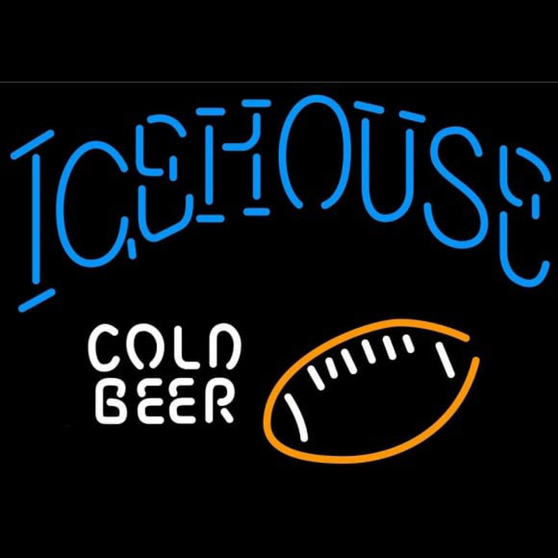 Icehouse Football Cold Beer Sign Enseigne Néon