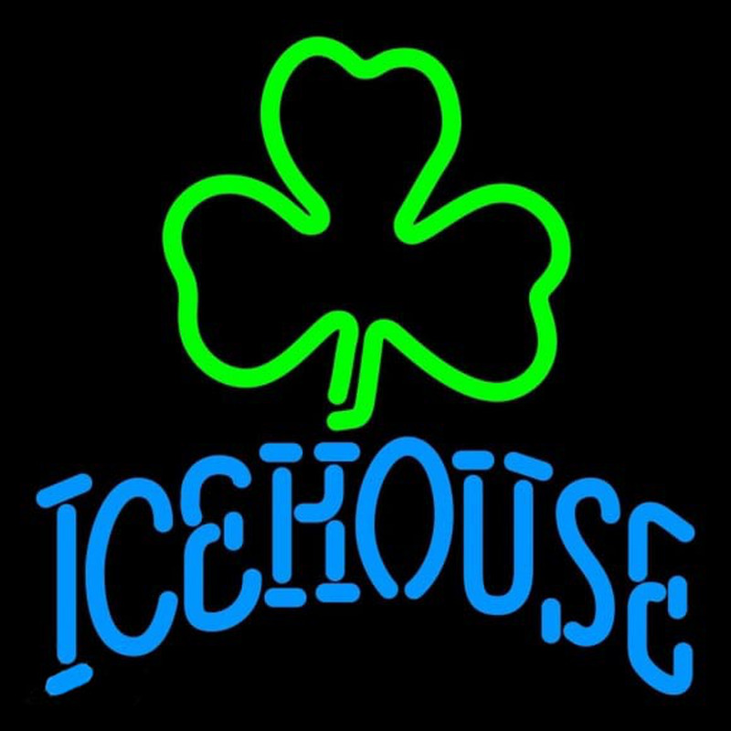 Icehouse Green Clover Beer Sign Enseigne Néon