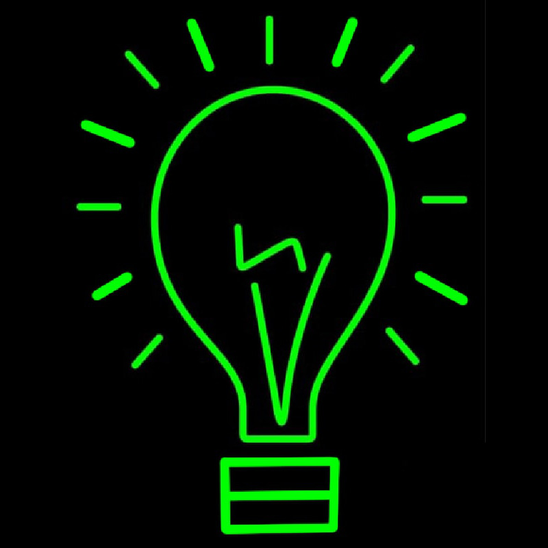 Idea Concept Bulb Enseigne Néon