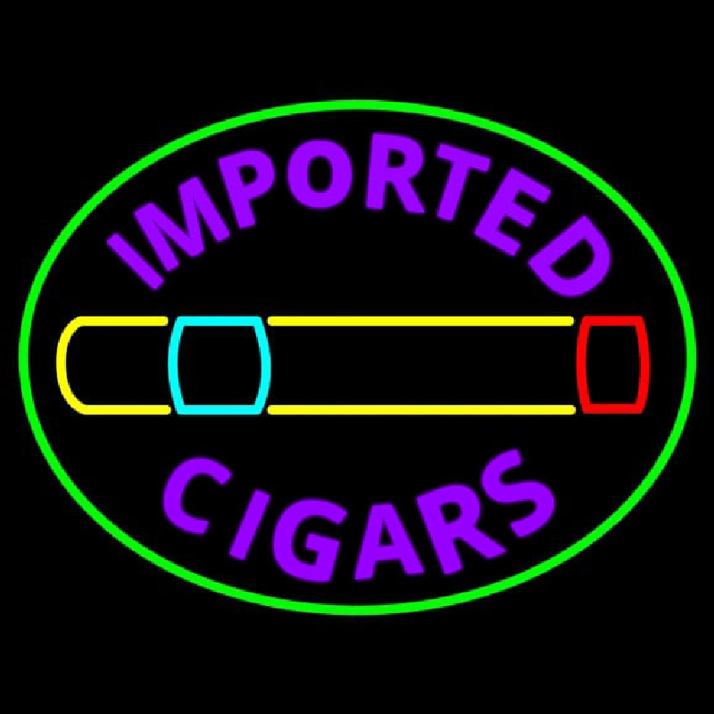 Imported Cigars With Graphic Enseigne Néon