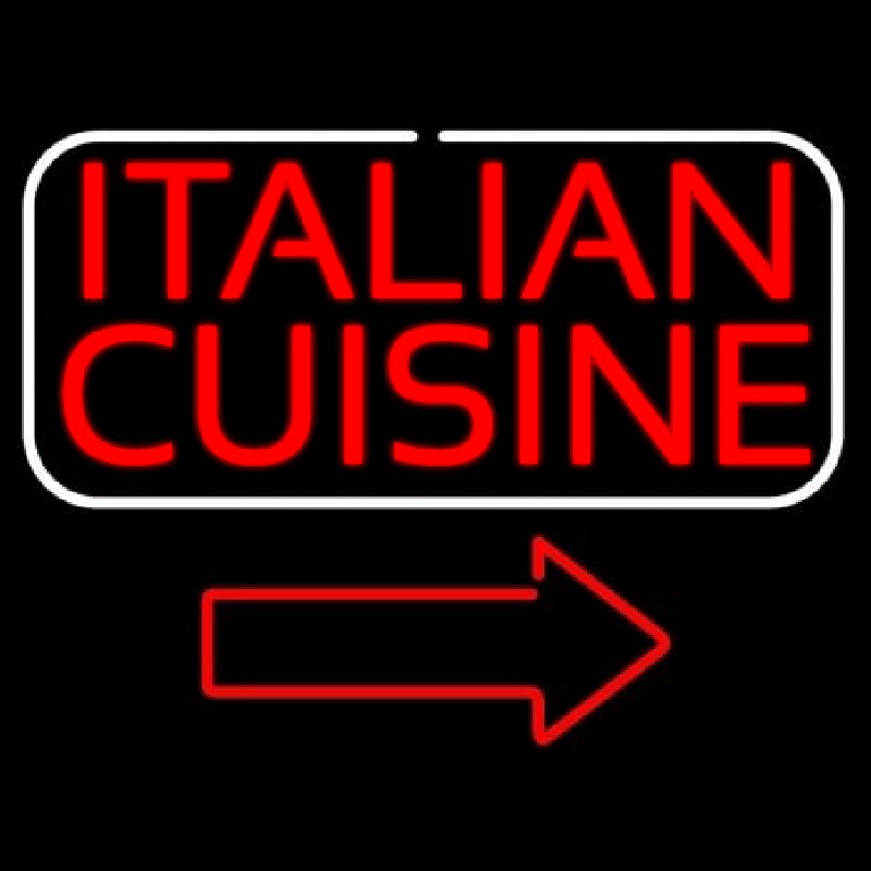 Italian Cuisine Enseigne Néon
