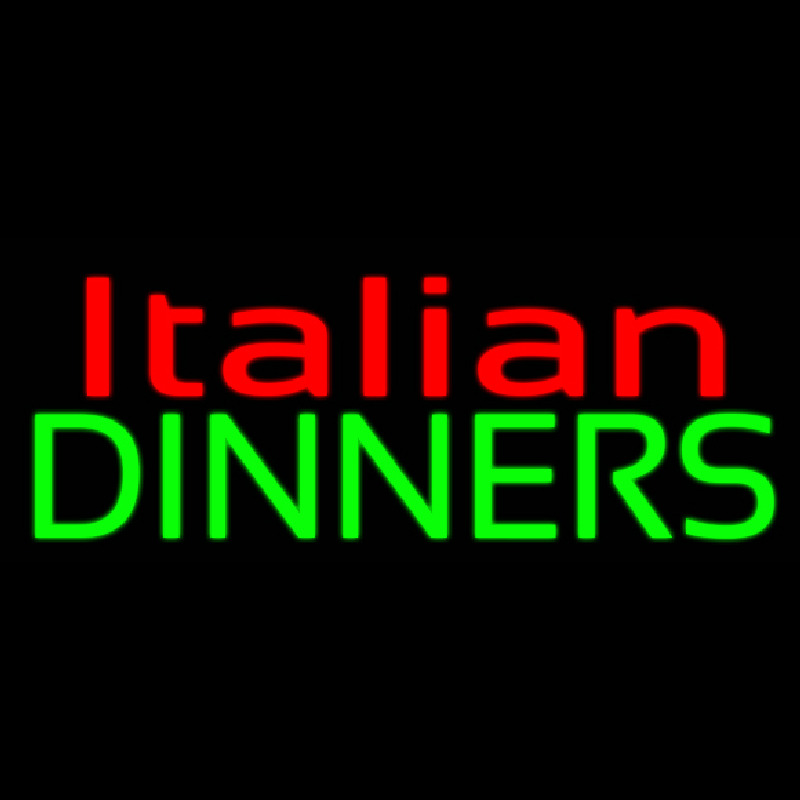 Italian Dinners Enseigne Néon