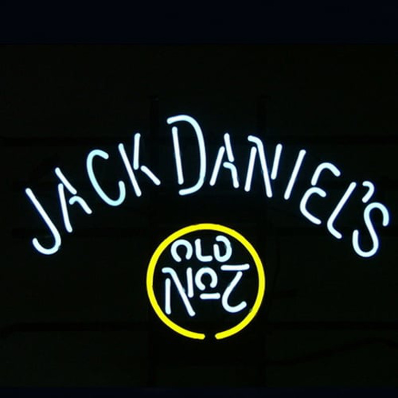 Jack Daniels #7 Whiskey Bière Bar Entrée Enseigne Néon
