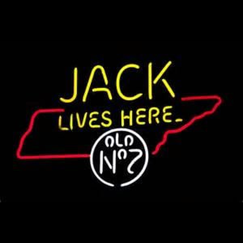 Jack Daniels Jack Lives Here Tennessee Whiskey Enseigne Néon