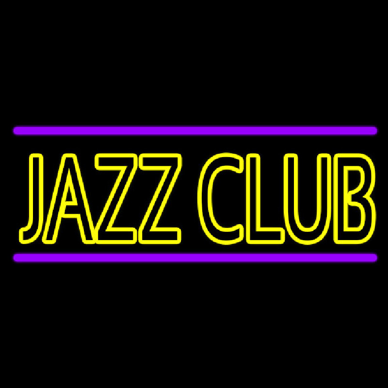 Jazz Club Purple Line Enseigne Néon
