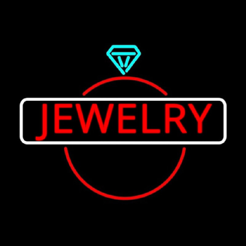 Jewelry Center Ring Logo Enseigne Néon