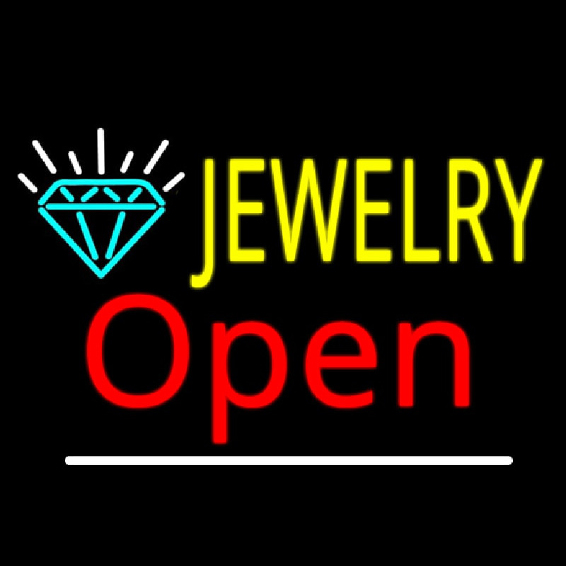 Jewelry Open Logo Enseigne Néon