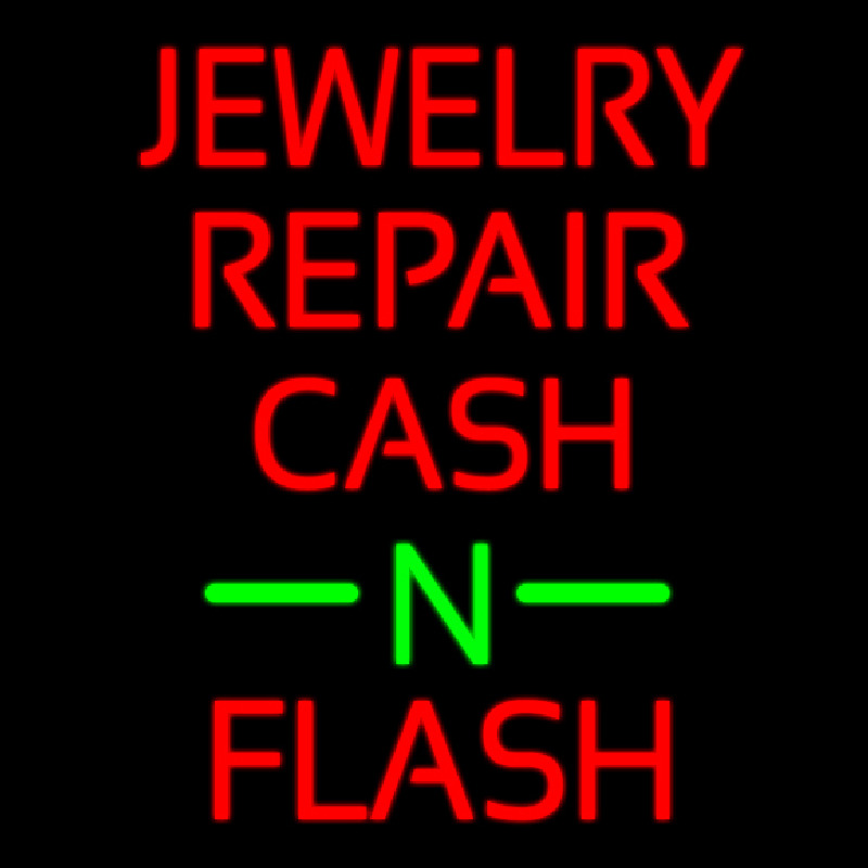 Jewelry Repair Cash N Flash Enseigne Néon