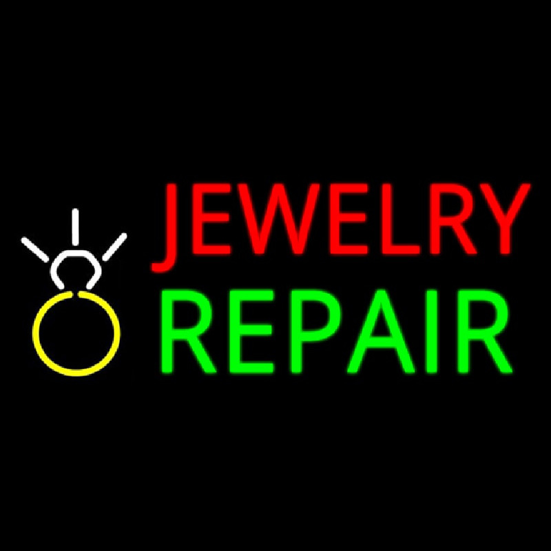 Jewelry Repair Logo Block Enseigne Néon