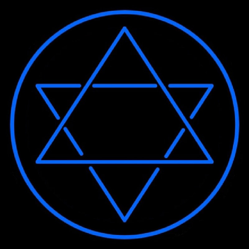 Judaism Star Of David Enseigne Néon