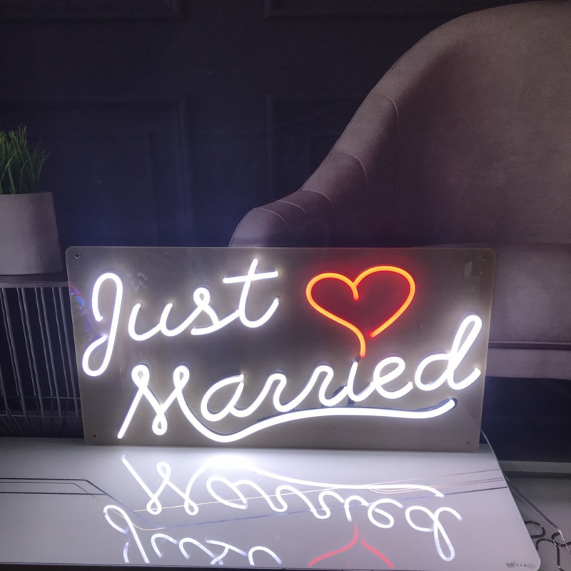 Just Married Enseigne Néon
