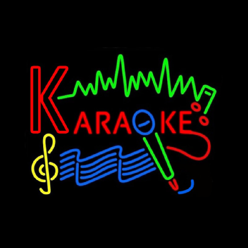 Karaoke Music  Enseigne Néon