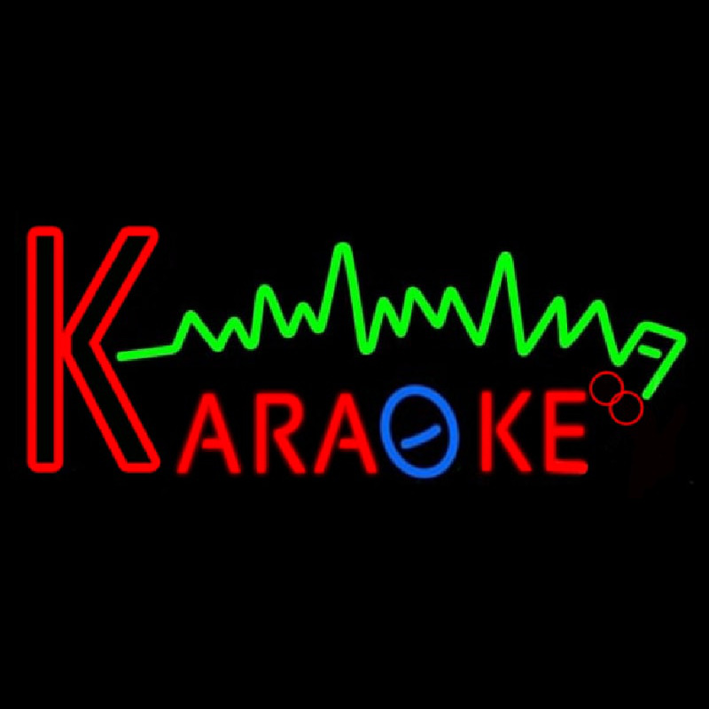 Karaoke Music Note 2 Enseigne Néon