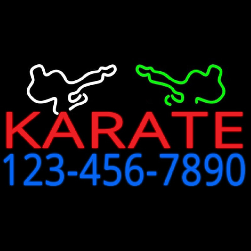 Karate Enseigne Néon
