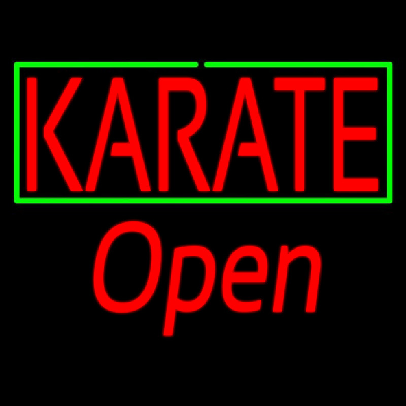 Karate Script1 Open Enseigne Néon