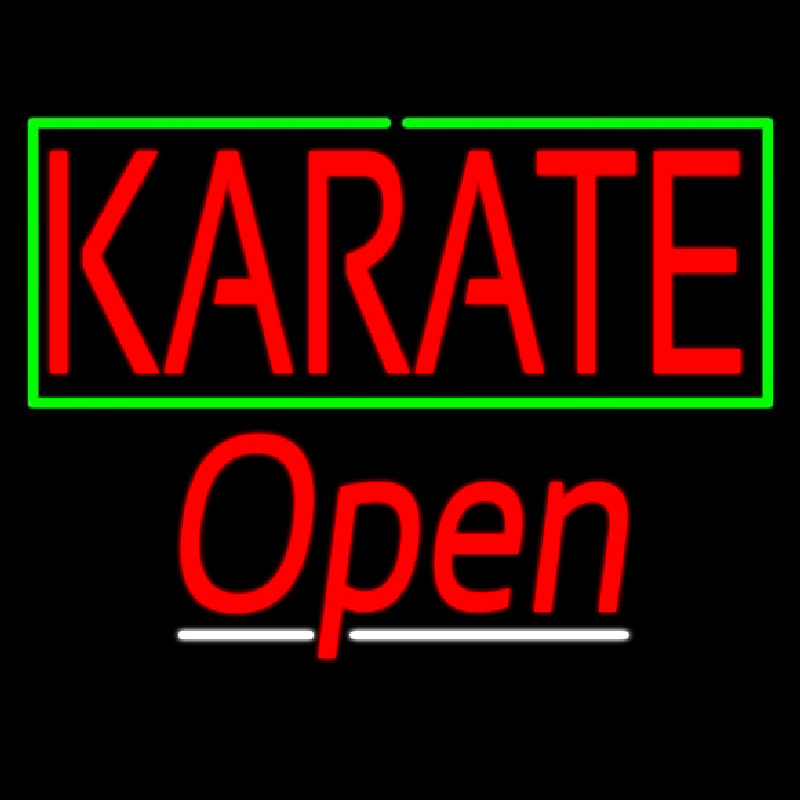 Karate Script2 Open Enseigne Néon