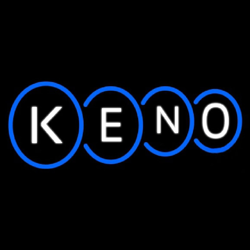 Keno With Border 1 Enseigne Néon