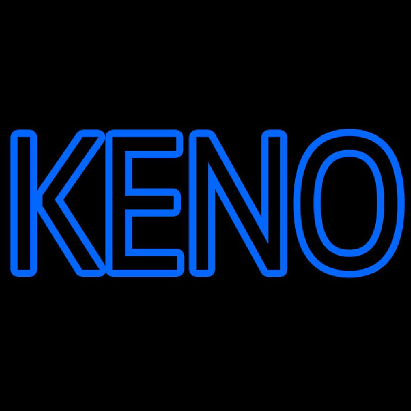 Keno With Outline 2 Enseigne Néon