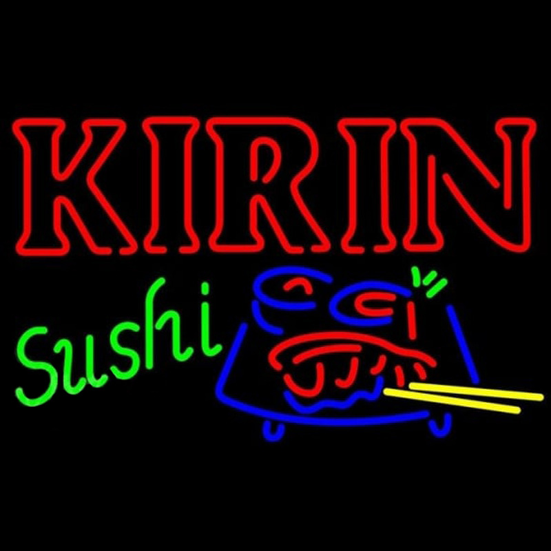 Kirin Beer And Sushi Beer Sign Enseigne Néon