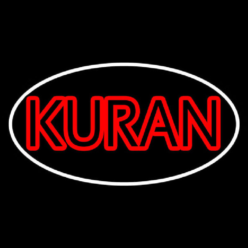 Kuran With Border Enseigne Néon