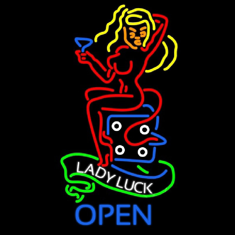 Lady Luck She Devil Enseigne Néon