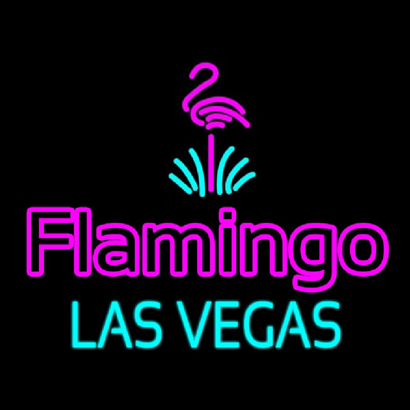 Large Flamingo Hotel Las Vegas Enseigne Néon