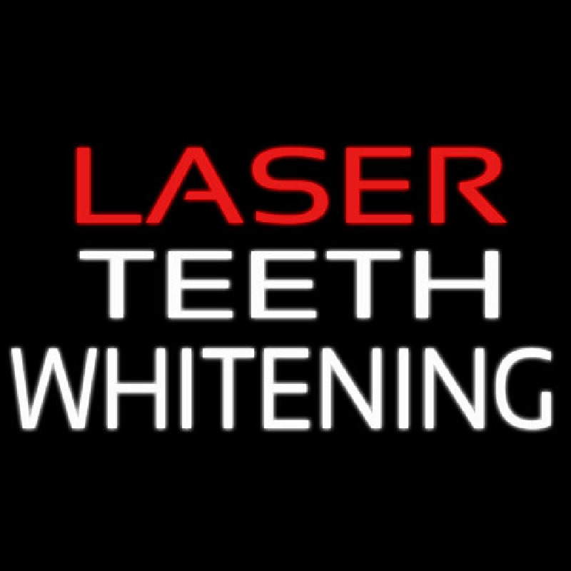 Laser Teeth Whitening Enseigne Néon