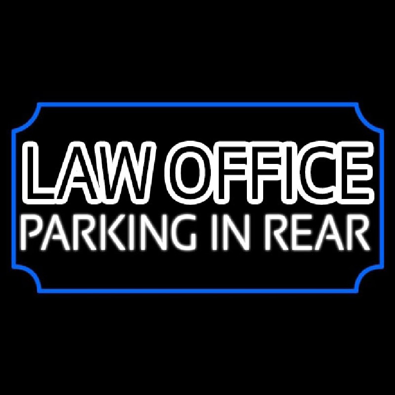 Law Office Parking In Rear Enseigne Néon