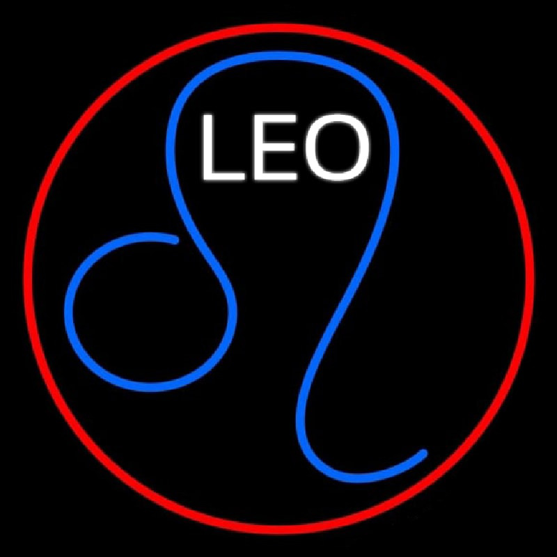 Leo Zodiac Enseigne Néon