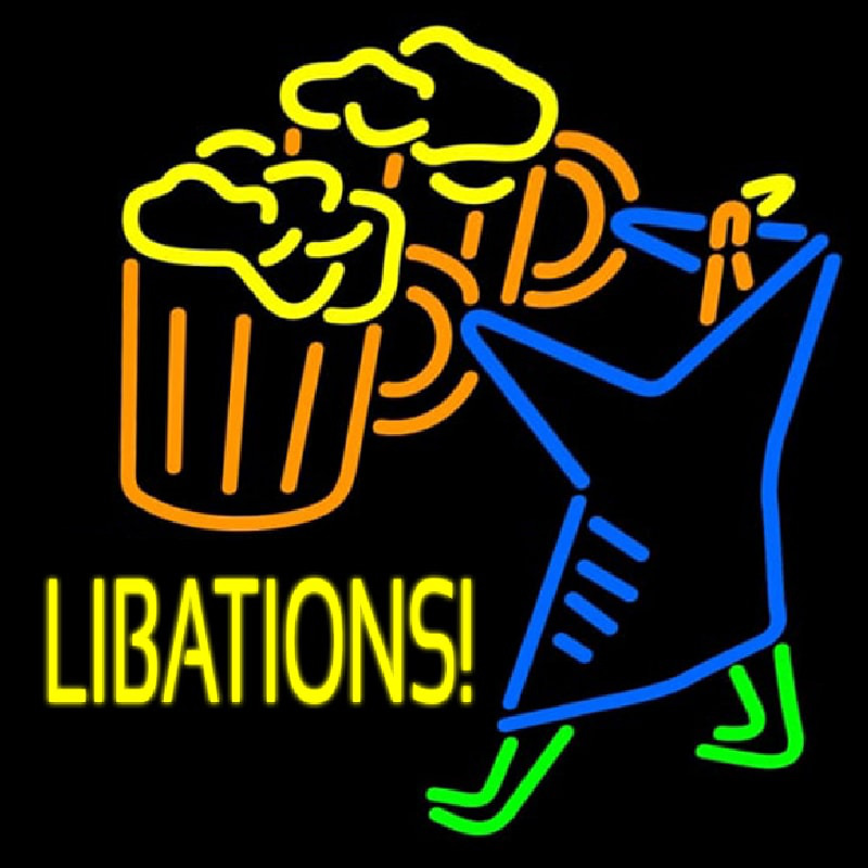 Libations Enseigne Néon