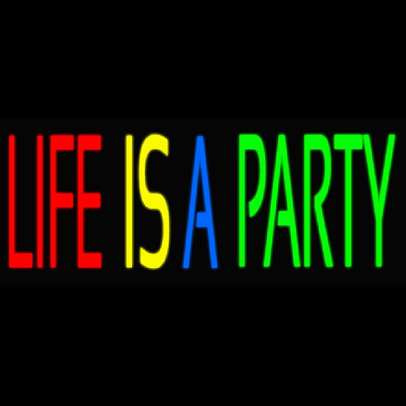 Life Is A Party 2 Enseigne Néon