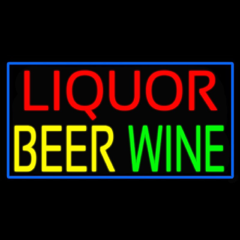 Liquor Beer Wine Enseigne Néon
