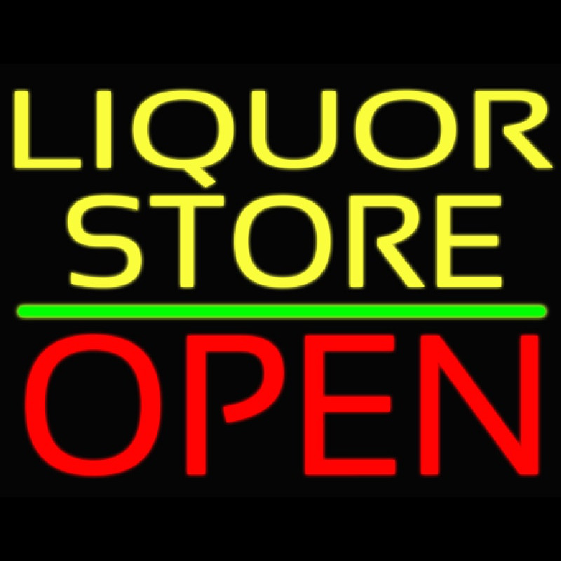 Liquor Store Open 1 Enseigne Néon