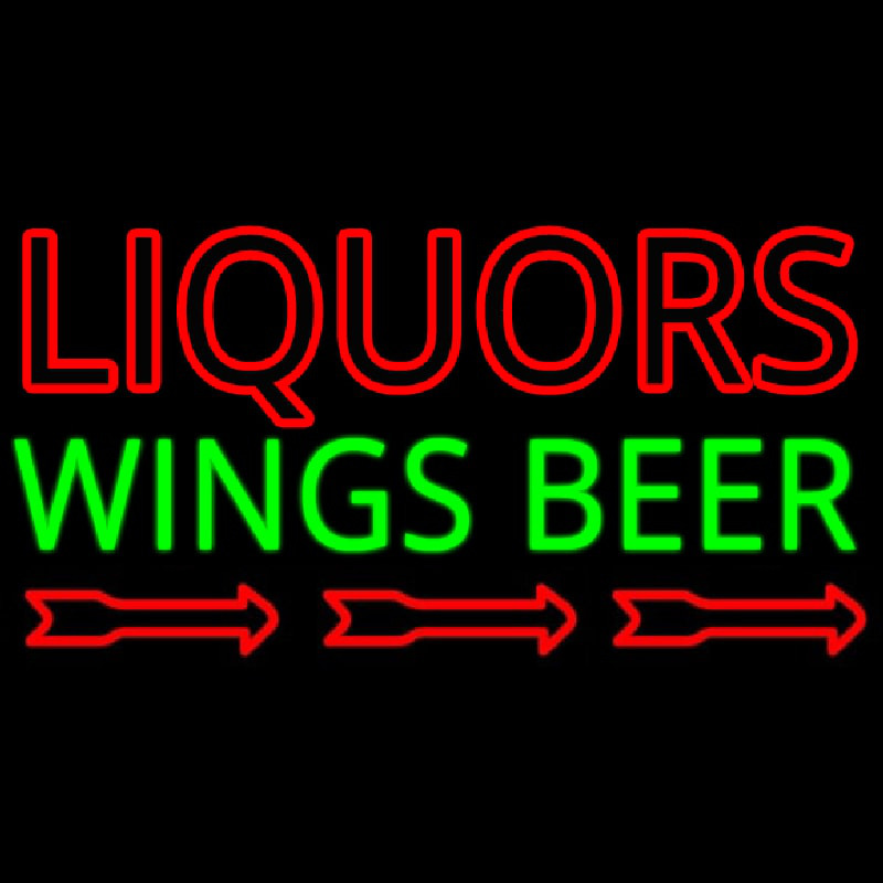 Liquor Wings Beer Enseigne Néon