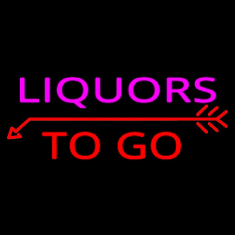 Liquors To Go Enseigne Néon